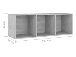 vidaxl | Gabinete para TV | 3 pcs 37 x 35 x 107.5 cm^ Móvel De Tv