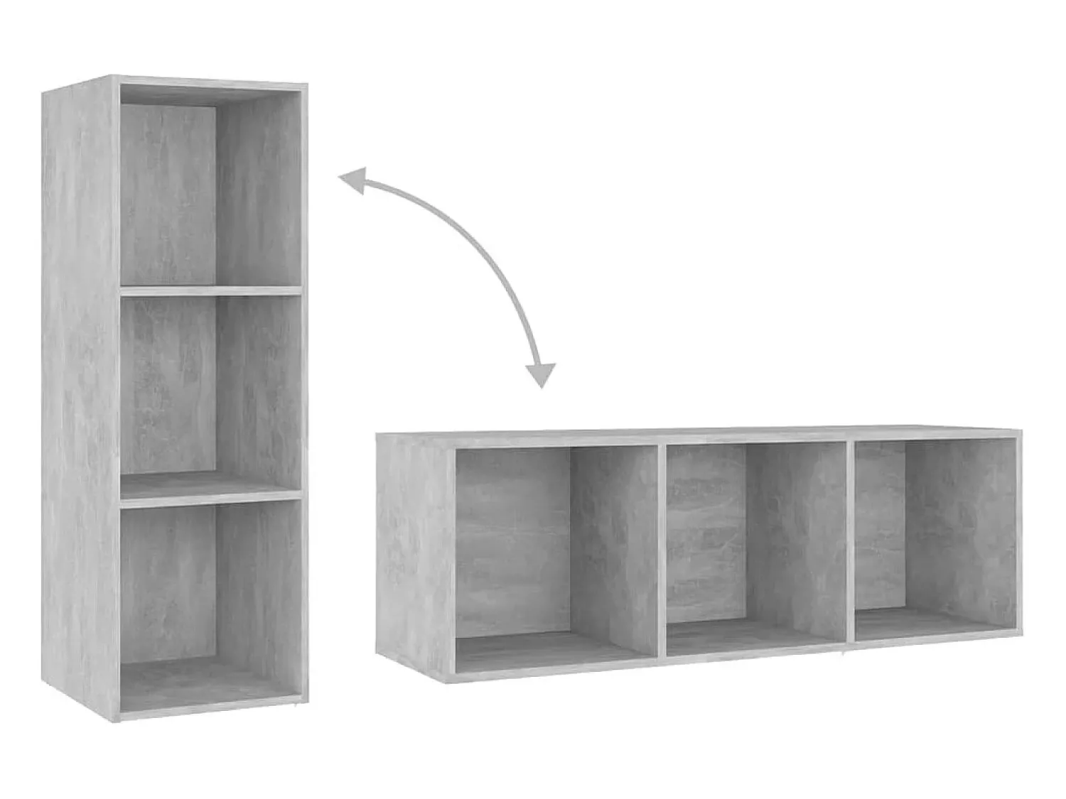 vidaxl | Gabinete para TV | 3 pcs 37 x 35 x 107.5 cm^ Móvel De Tv
