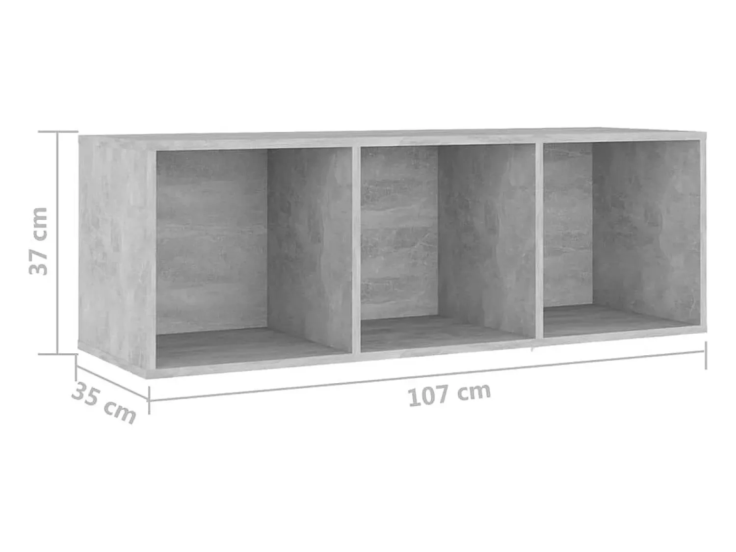 vidaxl | Gabinete para TV | 3 pcs 37 x 35 x 107.5 cm^ Móvel De Tv