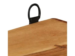 Prateleira|vidaxl 3 pcs conj. prateleiras parede cúbicas madeira de acácia maciça Castanho