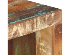 Mesa De Centro*vidaxl 2 pcs conjunto de mesas de centro madeira recuperada maciça Natural claro