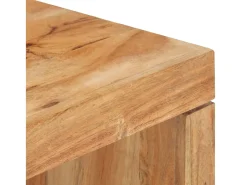Mesa De Centro* 2 pcs conjunto de mesas de centro madeira de acácia maciça PT982213 Castanho
