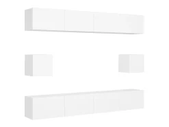 6 pcs conjunto de móveis de TV derivados de madeira PT736387^ Móvel De Tv