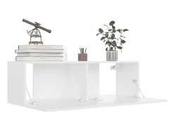Clearance 6 pcs conjunto de móveis de TV derivados de madeira PT244718 Branco
