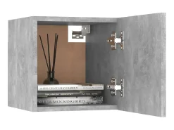 Móvel De Tv* 6 pcs conjunto de móveis de TV contraplacado cimento PT569045 Cinzento