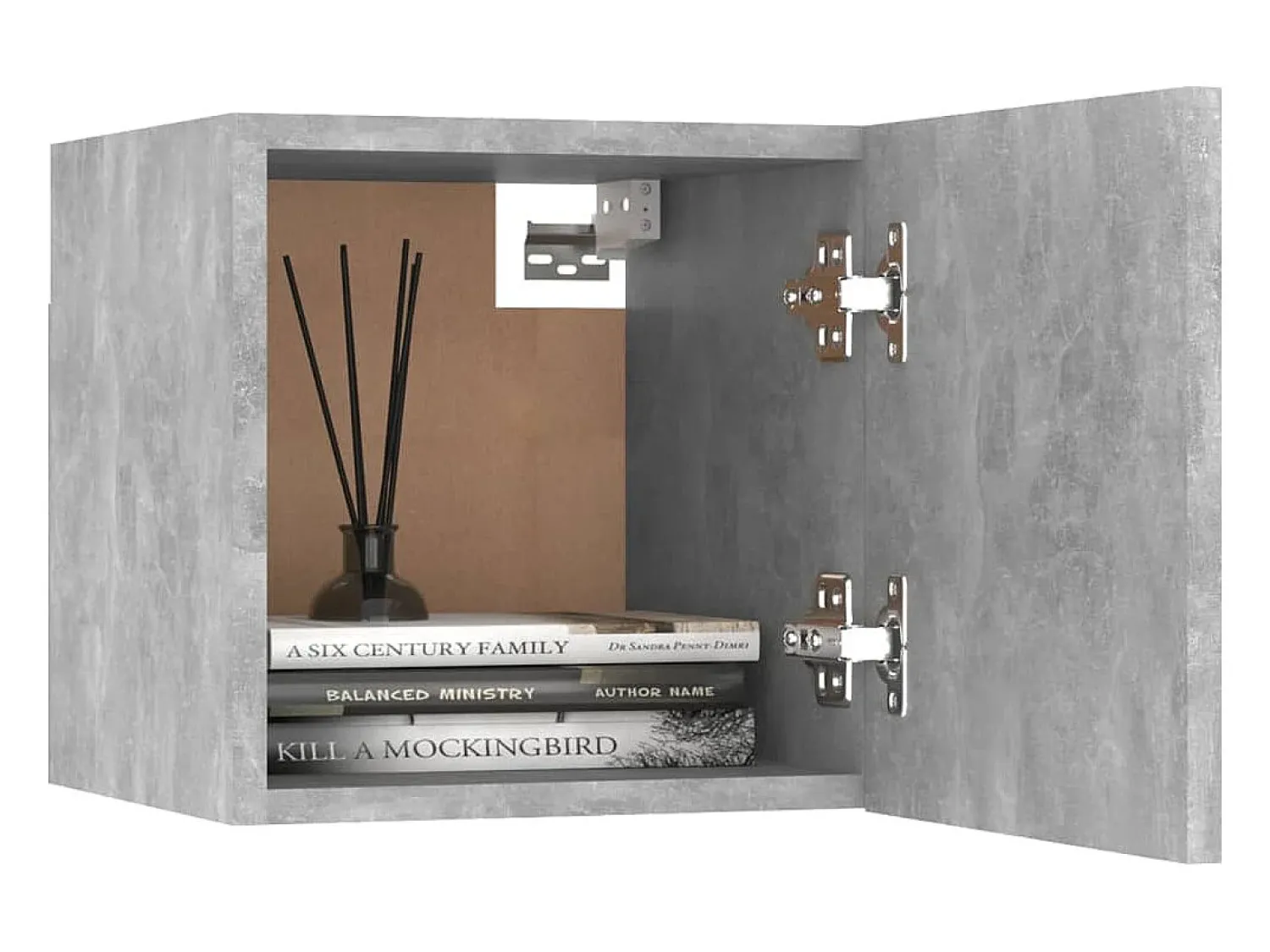 8 pcs conjunto de móveis de TV contraplacado cimento PT702457^ Móvel De Tv