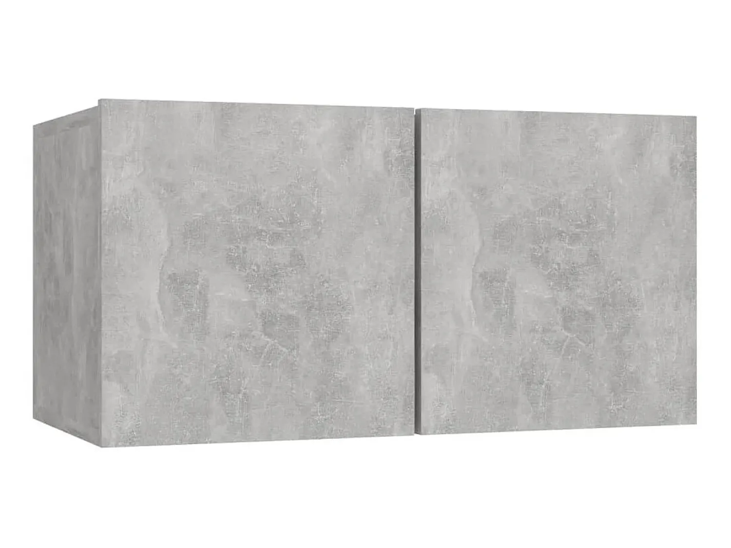4 pcs conjunto de móveis de TV derivados madeira cinza cimento PT799057^ Móvel De Tv