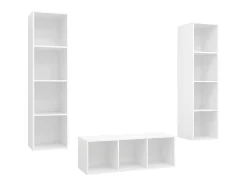 3 pcs conjunto de móveis de TV contraplacado PT550266^ Móvel De Tv