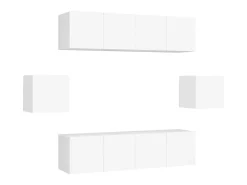 6 pcs conjunto de móveis de TV derivados de madeira PT501967^ Móvel De Tv
