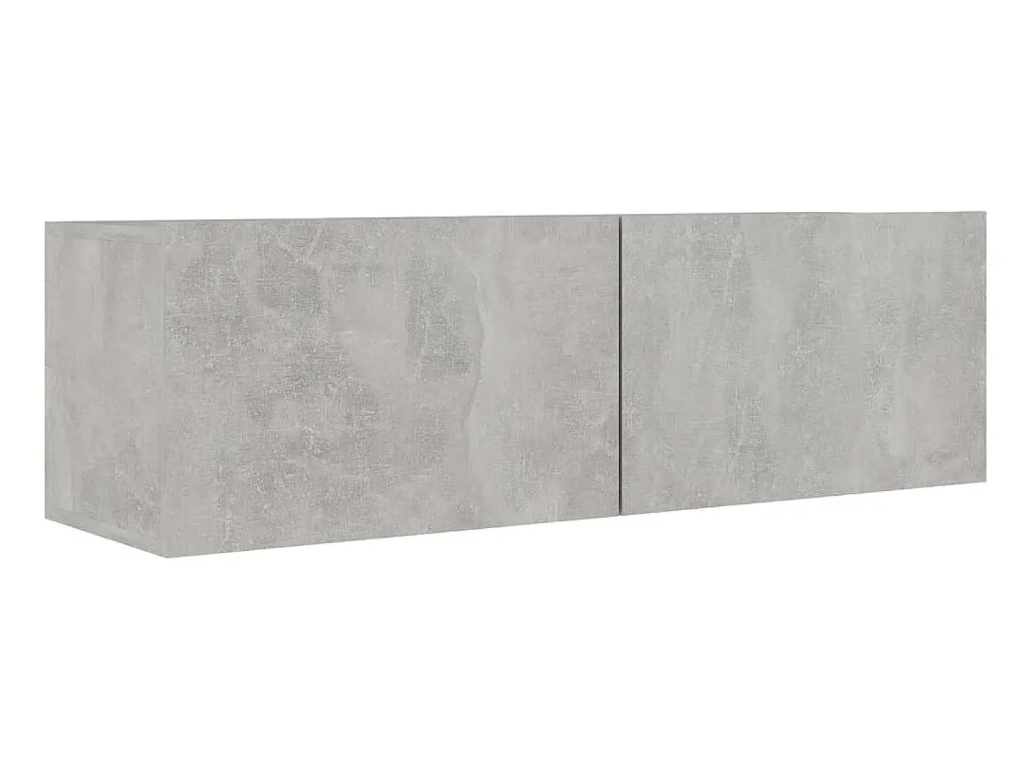 Móvel De Tv| 2 pcs conjunto de móveis de TV derivados madeira cinza cimento PT908406 Cinzento