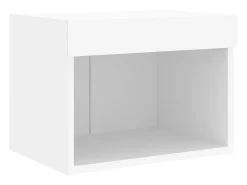 Móvel De Tv|vidaxl 7 pcs conjunto de móveis de parede para TV com luzes LED Branco