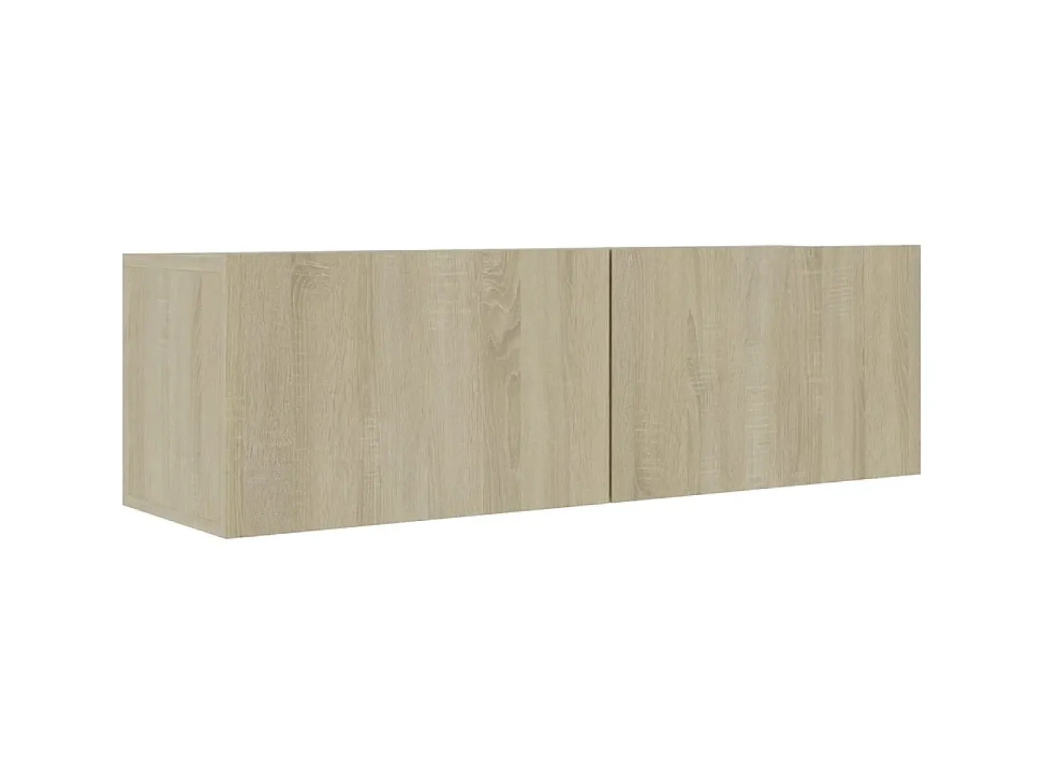 Móvel De Tv* 2 pcs conjunto de móveis TV derivados madeira carvalho sonoma PT123659 Castanho