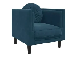New vidaxl 3 pcs conjunto de sofás com almofadas veludo Azul