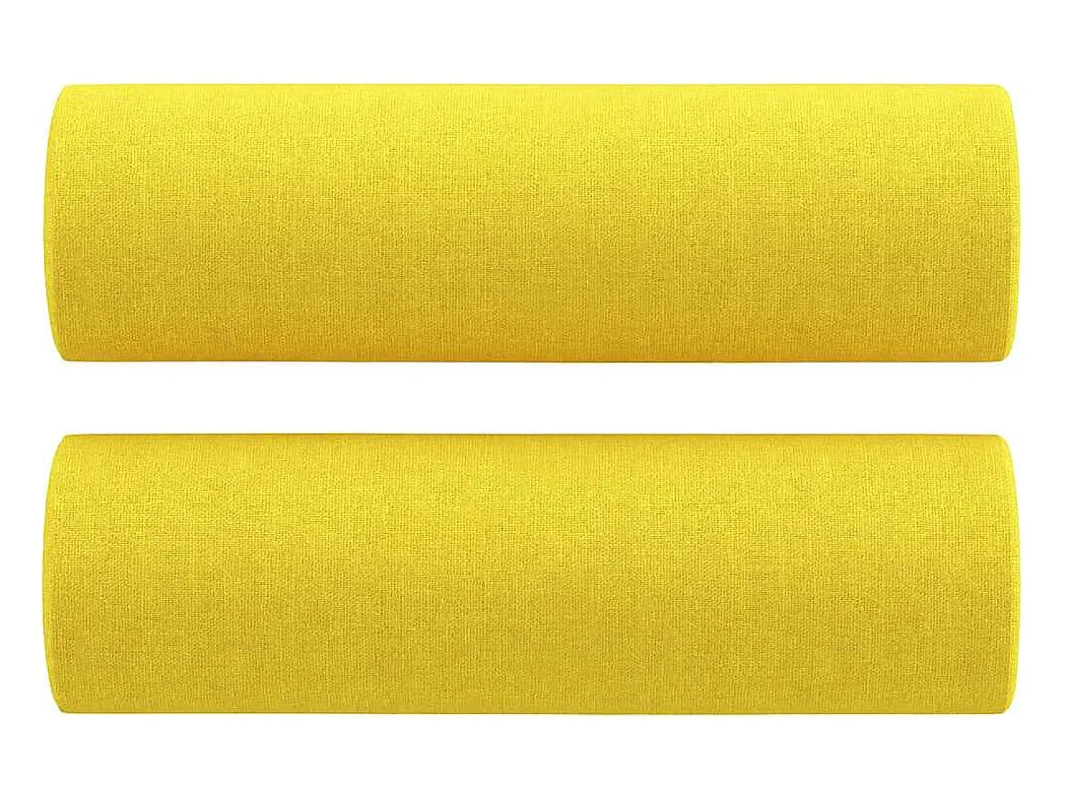 Sofá*vidaxl 3 pcs conjunto de sofás com almofadas tecido -claro Amarelo