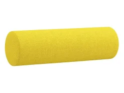 Sofá*vidaxl 3 pcs conjunto de sofás com almofadas tecido -claro Amarelo