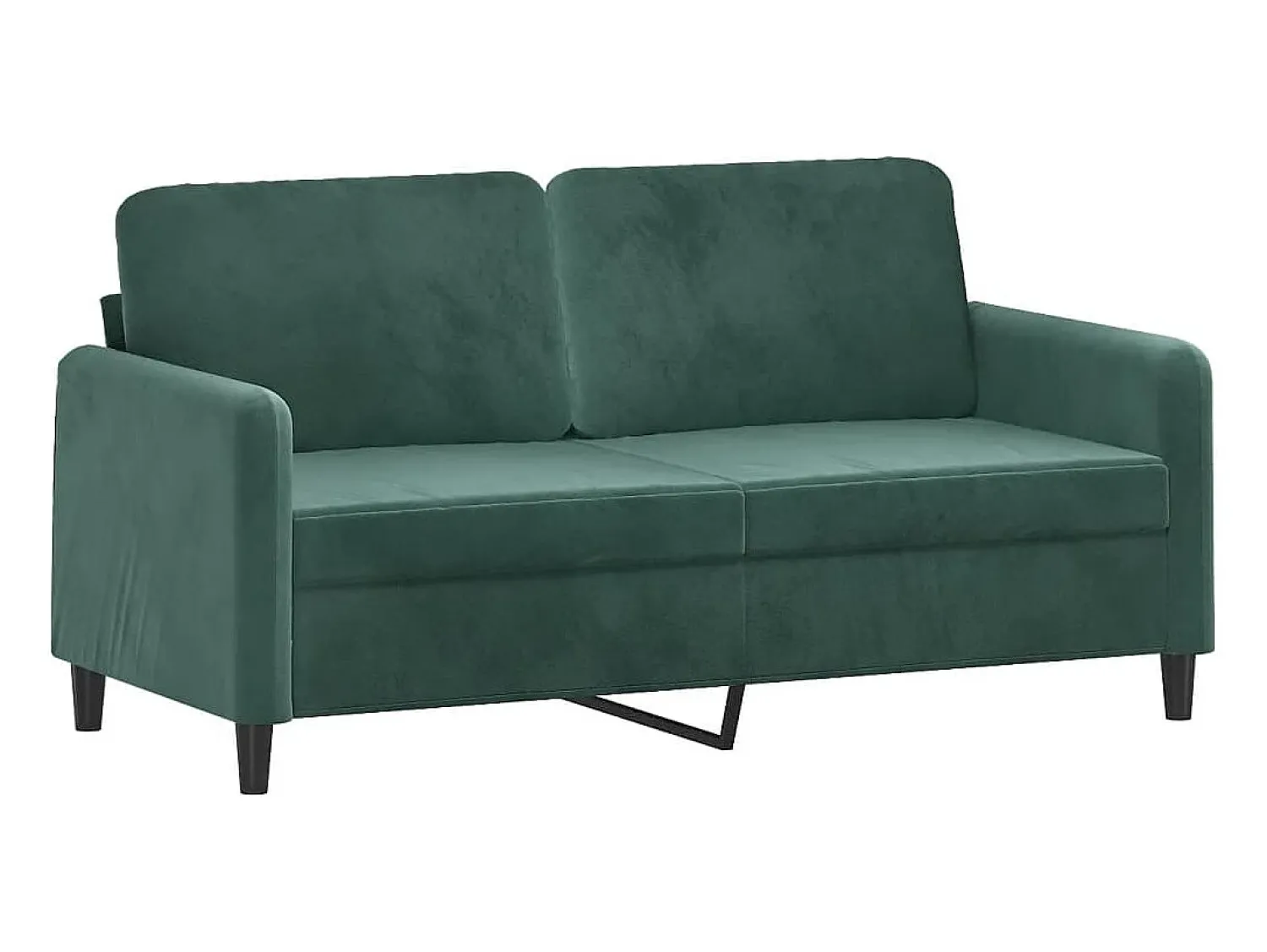 Sofá|vidaxl 3 pcs conjunto de sofás com almofadas veludo -escuro Verde