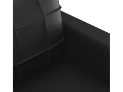 Best vidaxl 3 pcs conjunto de sofás com almofadões couro artificial Preto