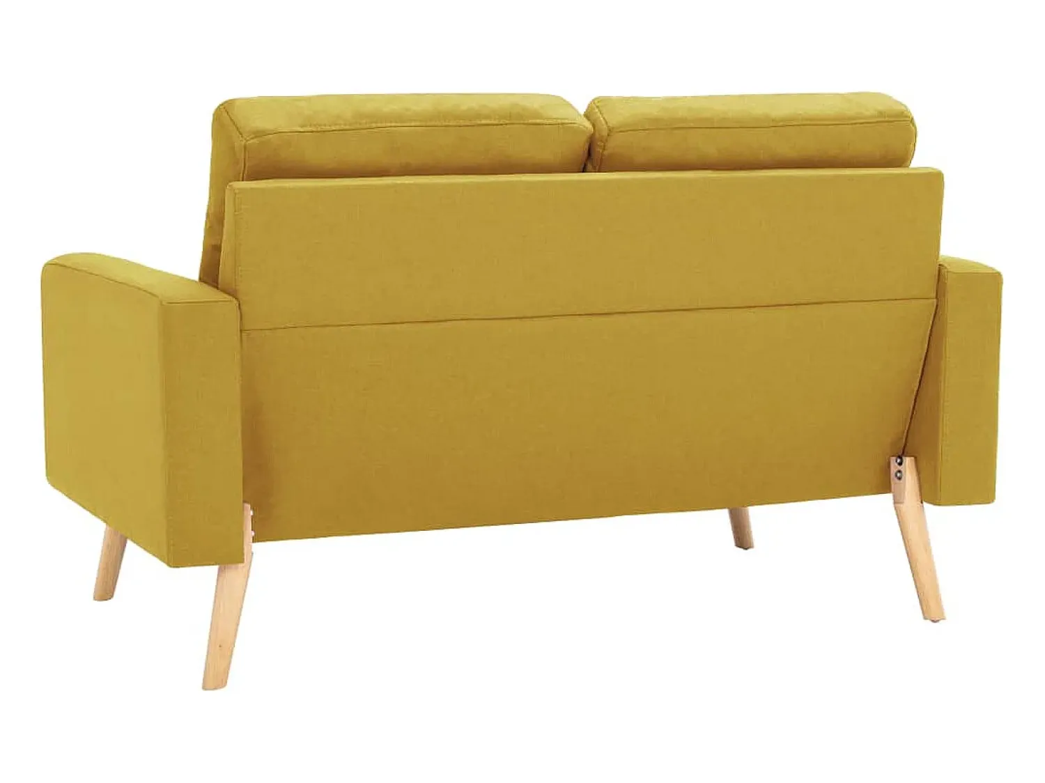 Sofá*vidaxl 2 pcs conjunto de sofás tecido Amarelo