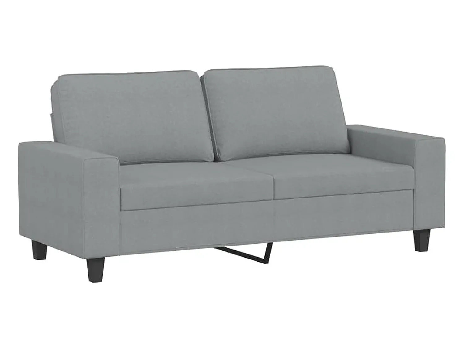 Sofá*vidaxl 2 pcs conjunto de sofás tecido -claro Cinzento