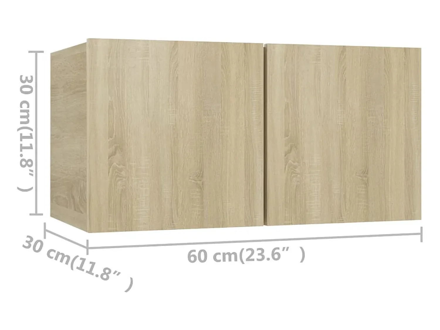 Móvel De Tv* 8 pcs conjunto móveis de TV derivados madeira carvalho sonoma PT510897 Castanho