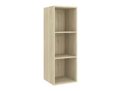 3 pcs conjunto móveis de TV derivados madeira carvalho sonoma PT674144^ Móvel De Tv