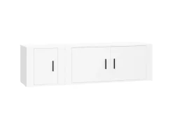 2 pcs conjunto móveis de TV derivados de madeira PT739447^ Móvel De Tv