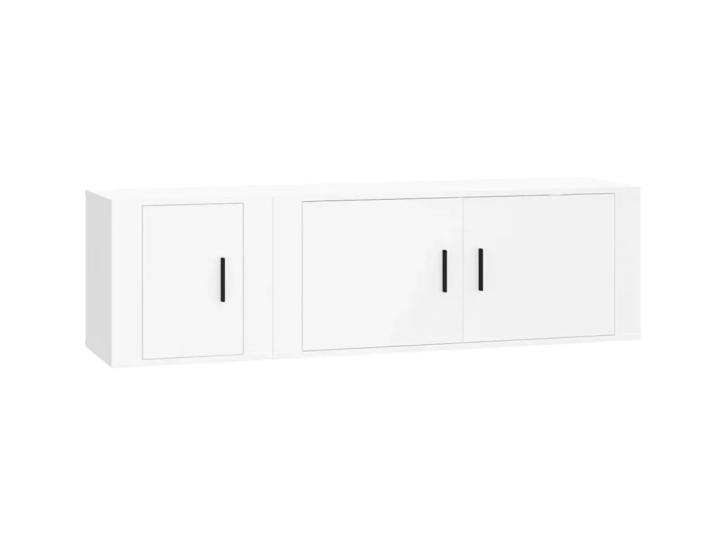 2 pcs conjunto móveis de TV derivados de madeira PT739447^ Móvel De Tv