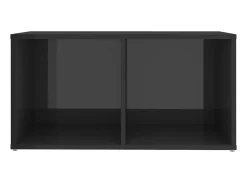 Móvel De Tv* 6 pcs conjunto móveis de TV derivados madeira cinza brilhante PT453369 Cinzento