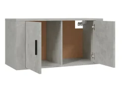 Móvel De Tv* 2 pcs conjunto móveis de TV derivados de madeira cinza cimento PT778307 Cinzento
