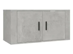 Móvel De Tv* 2 pcs conjunto móveis de TV derivados de madeira cinza cimento PT778307 Cinzento