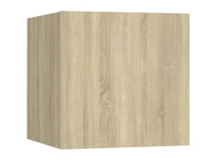 Móvel De Tv* 10 pcs conjunto móveis de TV derivados madeira carvalho sonoma PT512475 Castanho