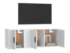 Móvel De Tv* 2 pcs conjunto móveis de TV derivados de madeira PT964839 Branco