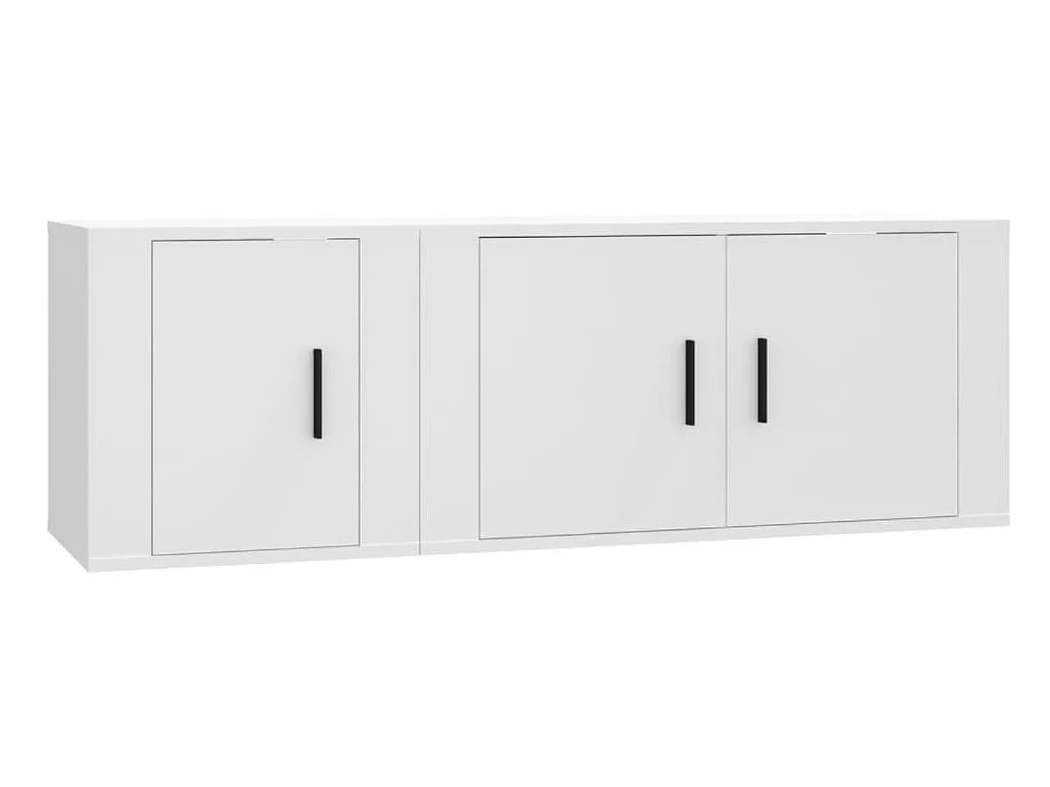 Móvel De Tv* 2 pcs conjunto móveis de TV derivados de madeira PT964839 Branco
