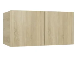 7 pcs conjunto móveis de TV derivados madeira carvalho sonoma PT216107^ Móvel De Tv