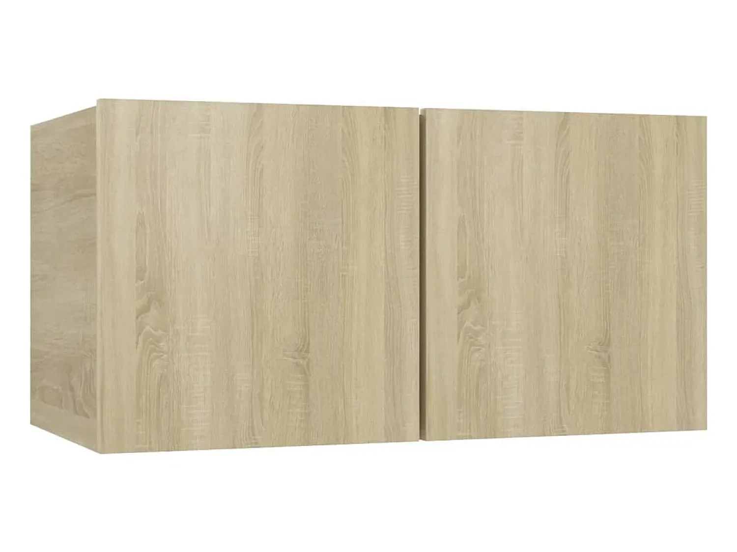 Outlet 8 pcs conjunto móveis de TV derivados madeira carvalho sonoma PT730562 Castanho