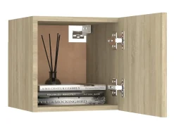 6 pcs conjunto móveis de TV derivados madeira carvalho sonoma PT587982^ Móvel De Tv