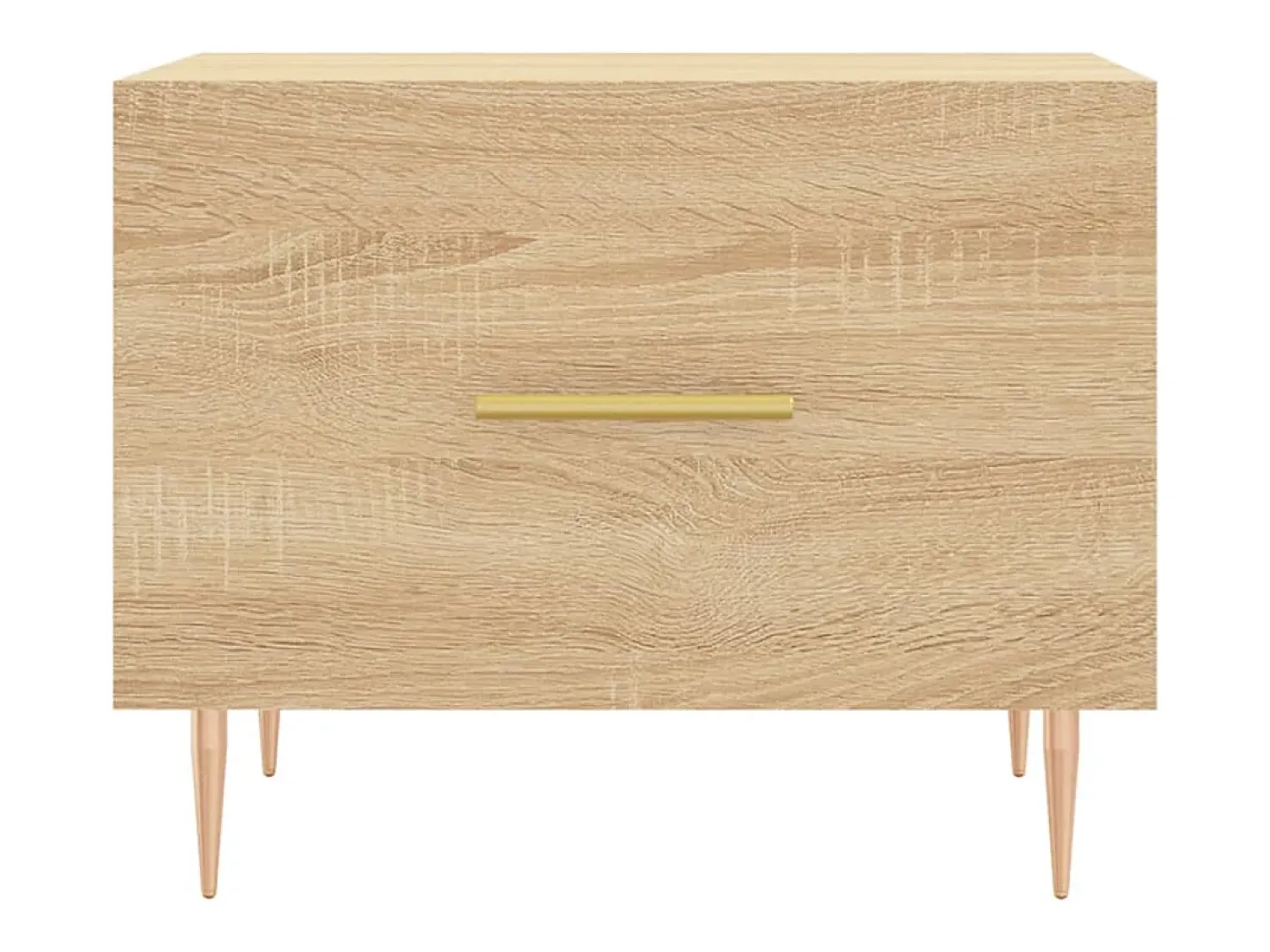 Mesa De Centro| 2 pcs Mesas de centro | Mesa de apoio | Mesa de café 50x50x40cm deriv. madeira carvalho sonoma Castanho