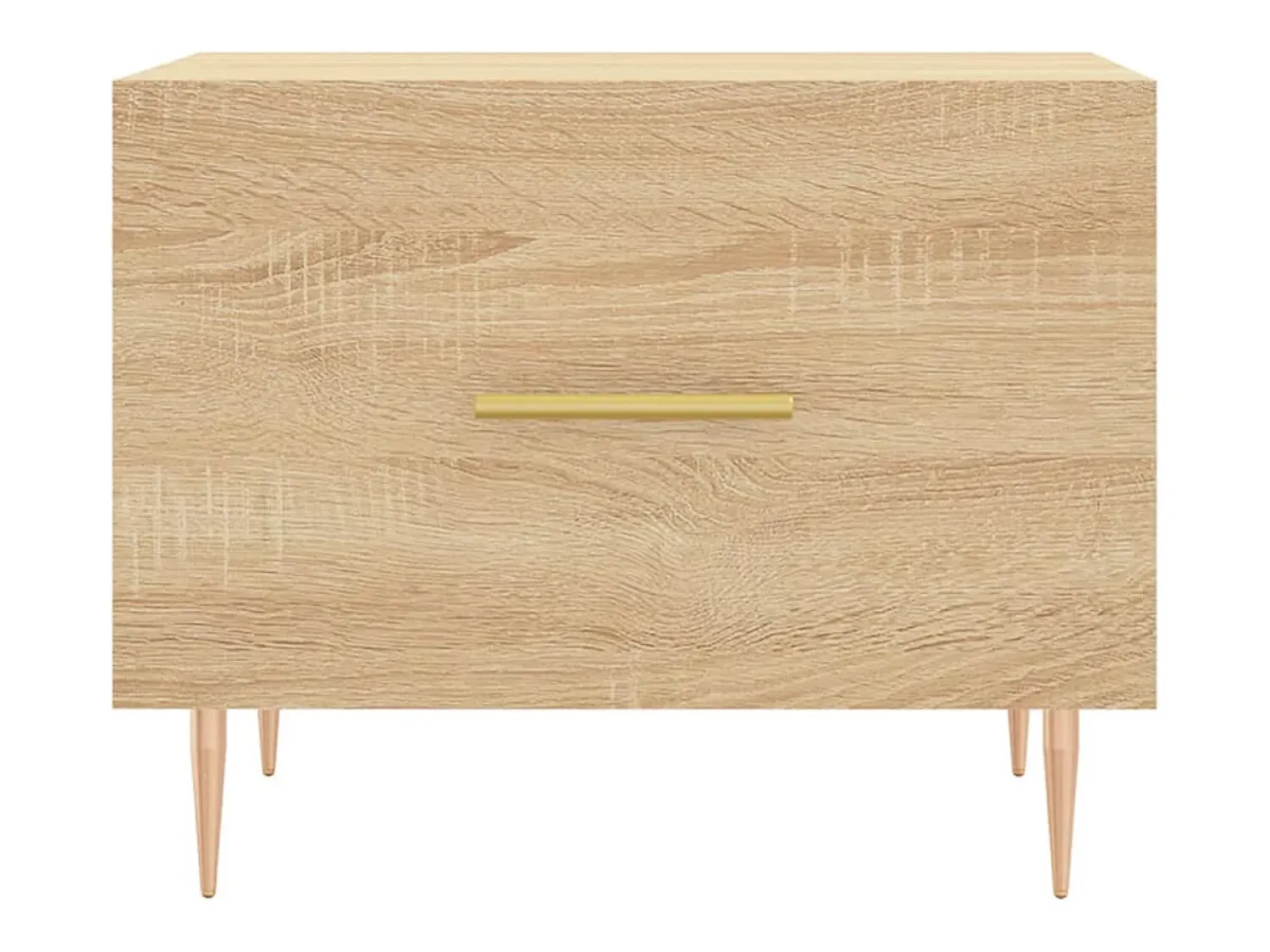 Mesa De Centro| 2 pcs Mesas de centro | Mesa de apoio | Mesa de café 50x50x40cm deriv. madeira carvalho sonoma Castanho