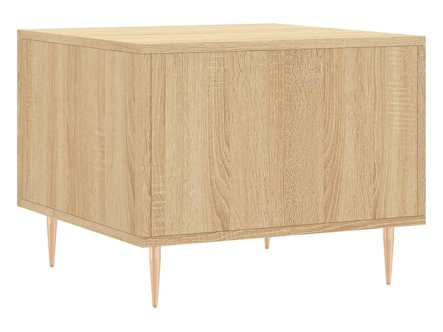 Mesa De Centro| 2 pcs Mesas de centro | Mesa de apoio | Mesa de café 50x50x40cm deriv. madeira carvalho sonoma Castanho