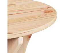 2 pcs Mesas de centro | Mesa de apoio | Mesa de café Natural 46x46x47 cm^ Mesa De Centro