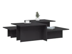 2 pcs Mesas de centro | Mesa de apoio | Mesa de café derivados de madeira^ Mesa De Centro