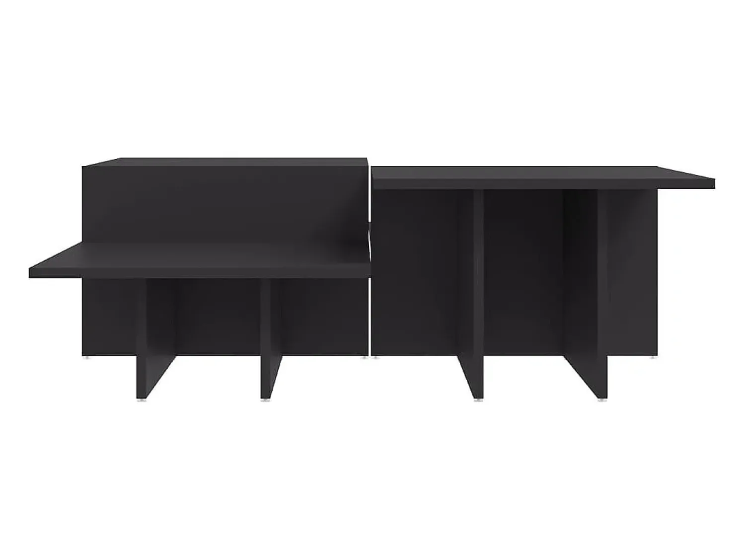 2 pcs Mesas de centro | Mesa de apoio | Mesa de café derivados de madeira^ Mesa De Centro