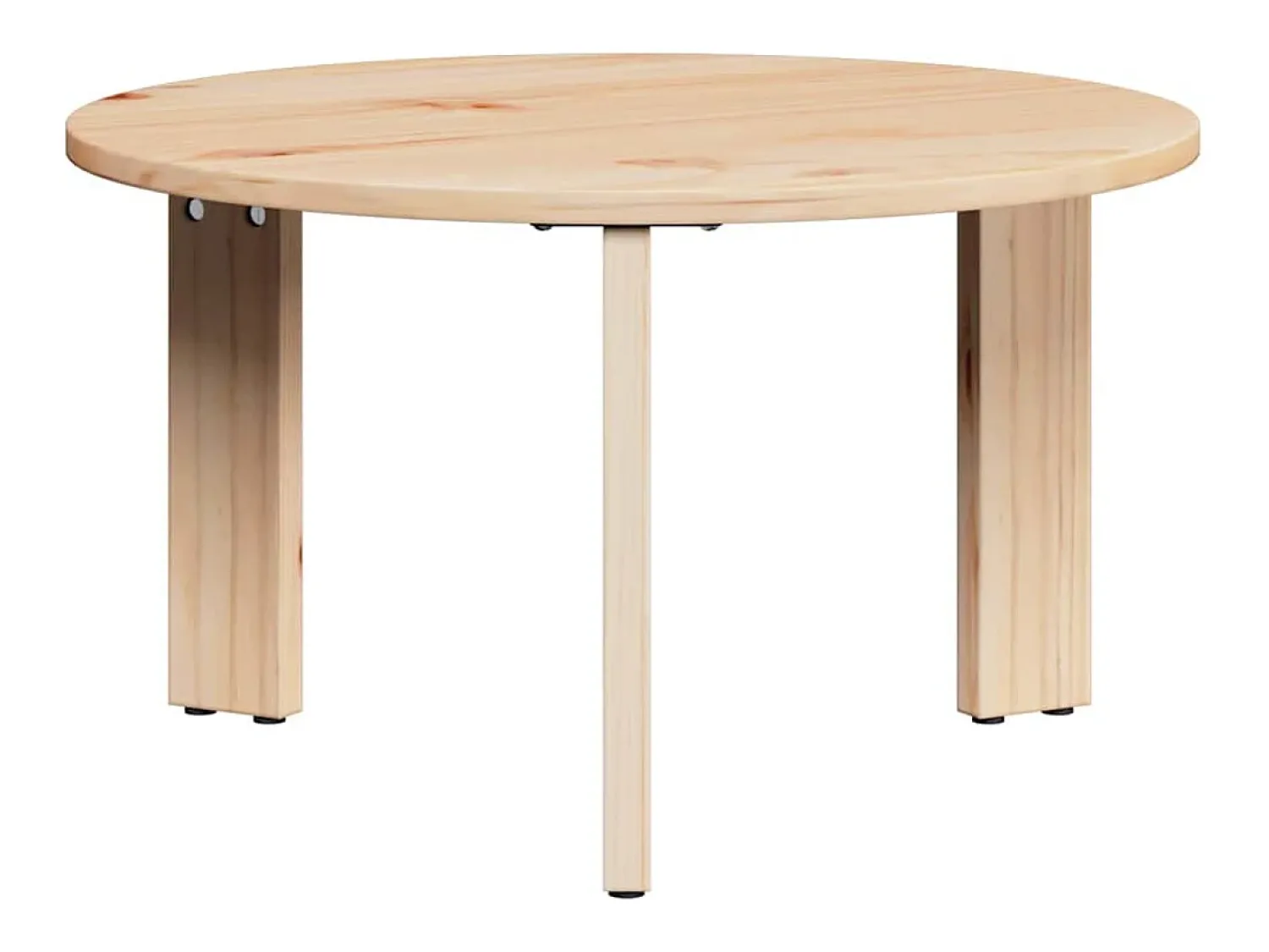 Mesa De Centro| 3 pcs Mesas de centro | Mesa de apoio | Mesa de café Natural 47.5x47.5x27 cm Castanho