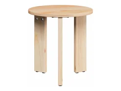 Mesa De Centro| 3 pcs Mesas de centro | Mesa de apoio | Mesa de café Natural 47.5x47.5x27 cm Castanho
