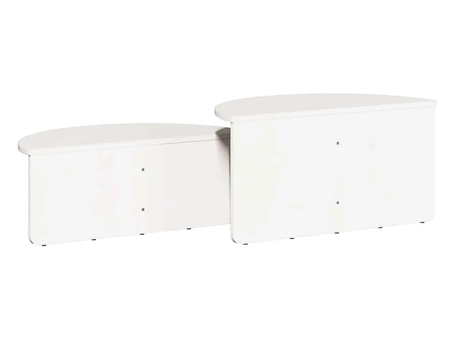 2 pcs Mesas de centro | Mesa de apoio | Mesa de café 79x39.5x40 cm^ Mesa De Centro