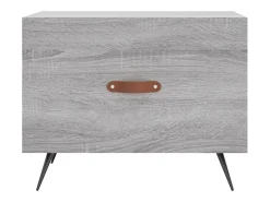 Mesa De Centro| 2 pcs Mesas de centro | Mesa de apoio | Mesa de café 50x50x40 cm madeira proc. sonoma cinza Cinzento