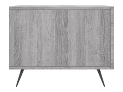 Mesa De Centro| 2 pcs Mesas de centro | Mesa de apoio | Mesa de café 50x50x40 cm madeira proc. sonoma cinza Cinzento