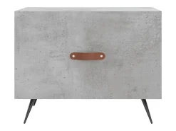 Mesa De Centro* 2 pcs Mesas de centro | Mesa de apoio | Mesa de café 50x50x40 cm madeira processada cinza cimento Cinzento