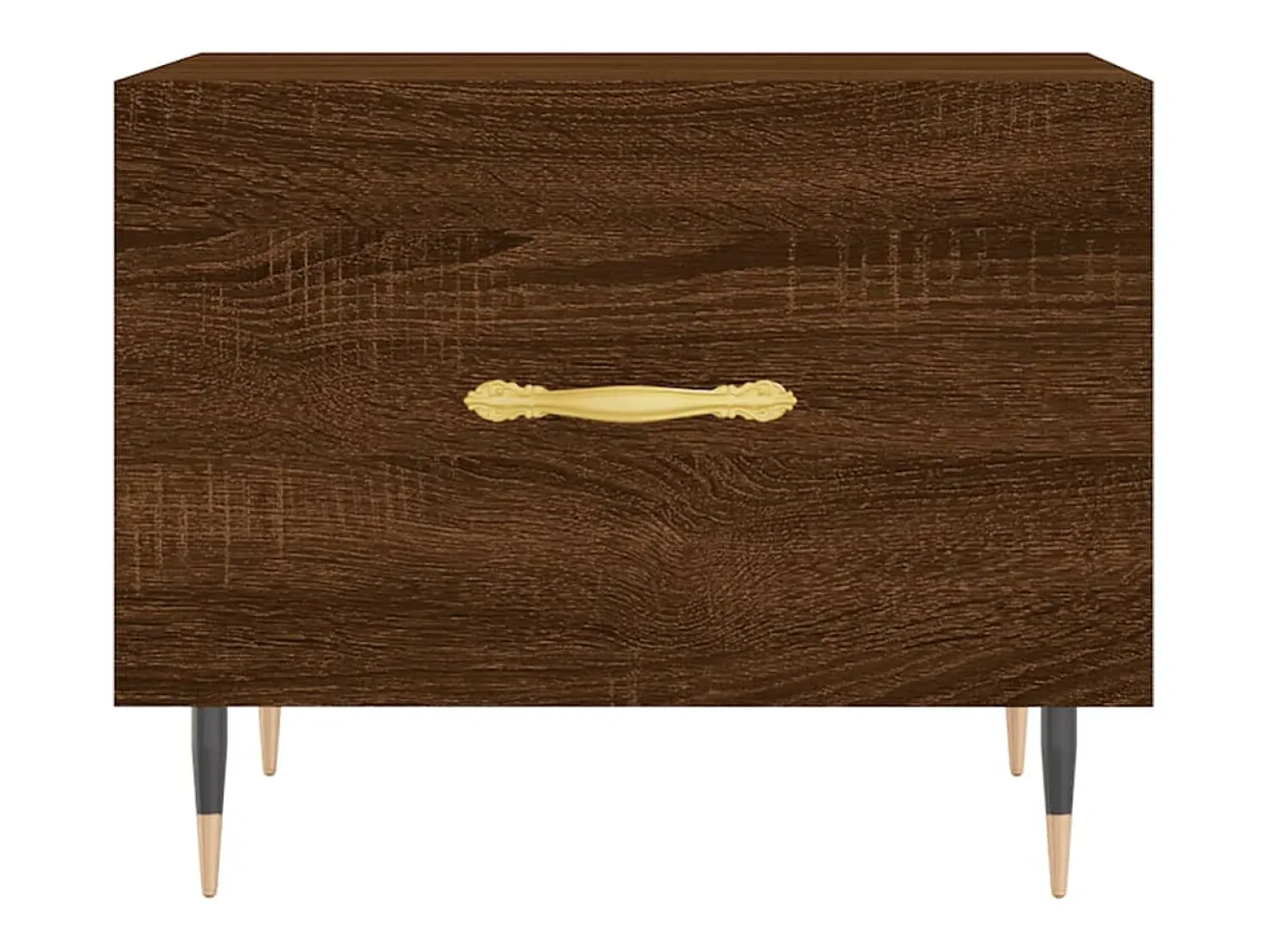 Mesa De Centro| 2 pcs Mesas de centro | Mesa de apoio | Mesa de café 50x50x40 cm madeira proc. carvalho Castanho