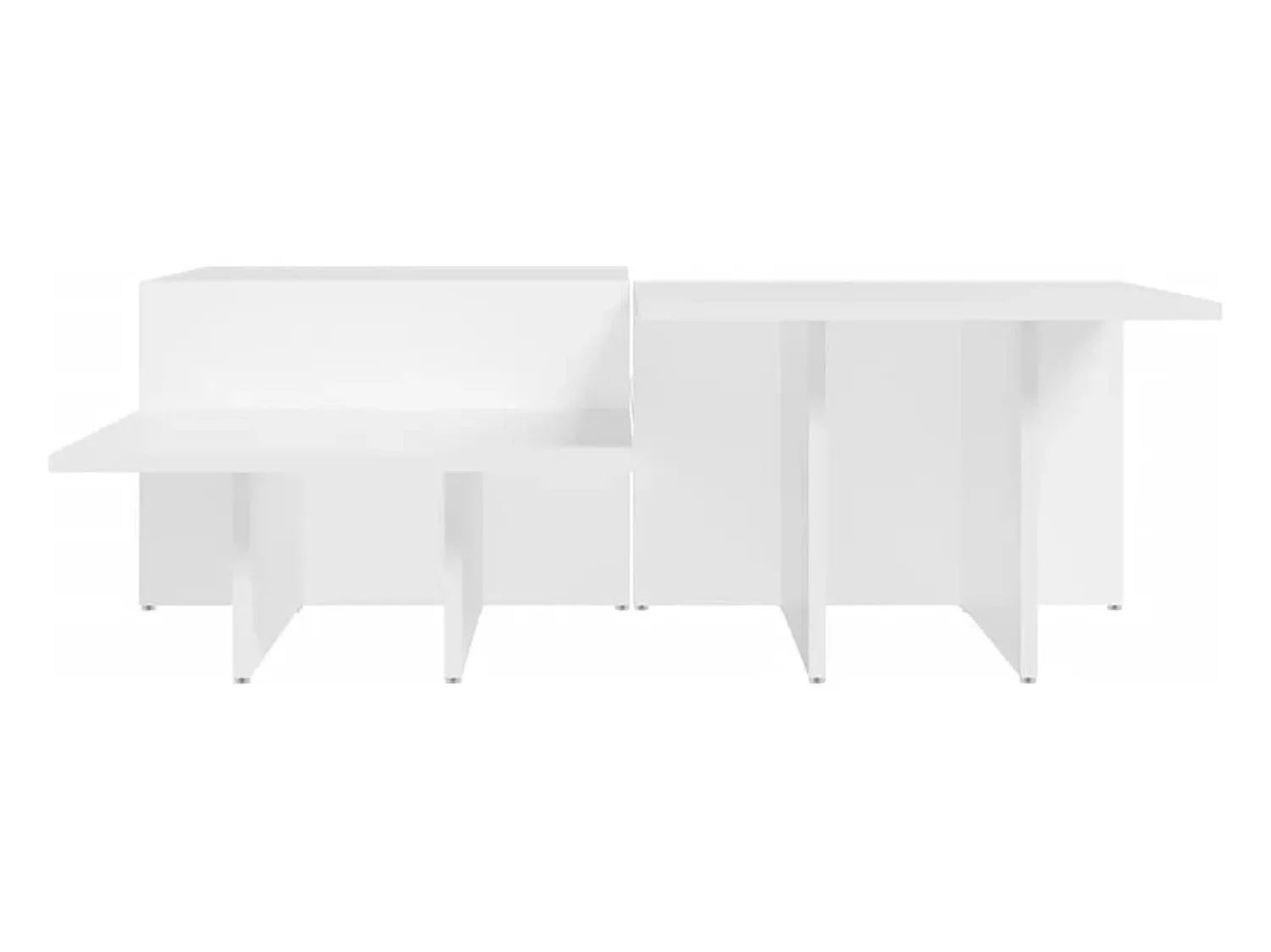 2 pcs Mesas de centro | Mesa de apoio | Mesa de café derivados de madeira^ Mesa De Centro